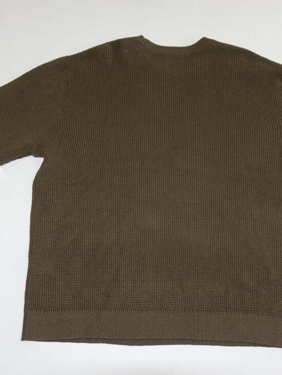 Lucky Brand Men's Waffle Crewneck Sweater Size XXL NWT Green Cotton Linen 2XL - Picture 8 of 9